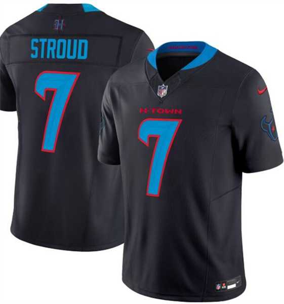 Men & Women & Youth Houston Texans #7 C.J. Stroud Black 2024 Vapor F.U.S.E. Limited Stitched Jersey